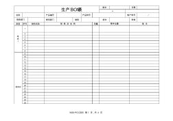生产BOM表--模板_20101231