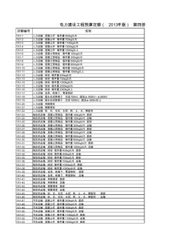 电力建设工程概预算定额Excel(2013年版)(20200728104358)