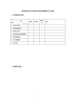 电力建设施工企业安全生产标准化规范及达标评级标准检查表 (3)