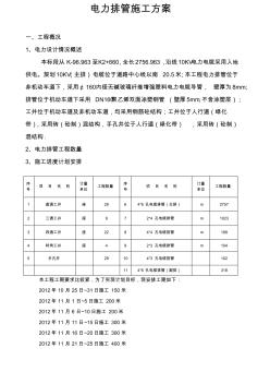 电力排管施工方案 (2)