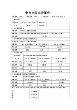 电力电缆试验报告新表格 (2)