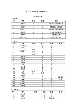 电化区段车站灯桥施工工艺