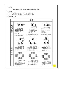 電子元器件貼片及接插件焊接檢驗標準