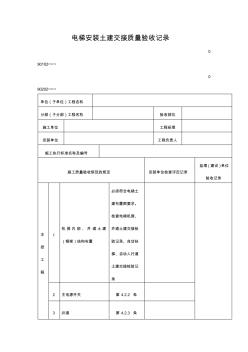 电梯安装土建交接质量验收记录表(格式)