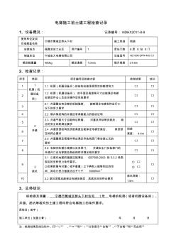 电梯施工前土建工程检查记录1