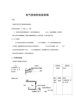 电气控制柜检验规程 (2)