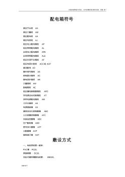 电气施工图字母符号一览表 (4)