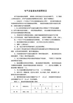 电气设备接地和接零规定