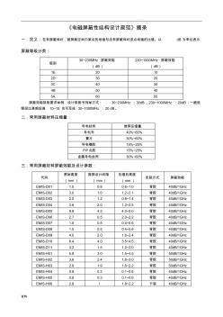 电磁屏蔽性结构设计规范