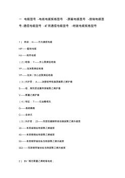電線電纜規(guī)格型號(hào)代表的含義 (3)