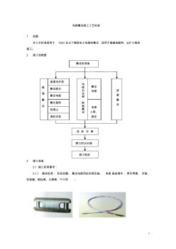 電纜敷設(shè)施工工藝標準