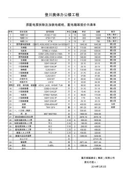 登川奧體配電房拆遷報價清單(1)