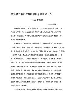 監(jiān)理個(gè)人工作總結(jié)