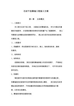 石材干掛幕墻工程施工方案