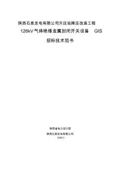 石泉GIS招标文件技术部分