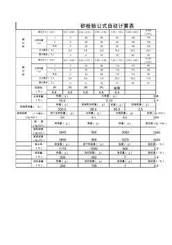 砂碎石自动计算公式