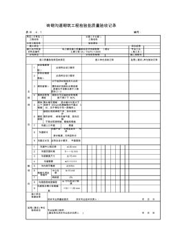 砖砌沟道砌筑工程检验批质量验收记录 (3)