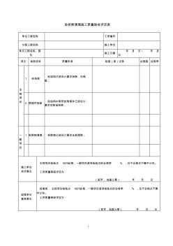 砼拆除单元工程质量评定表