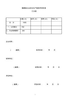 福建省企业安全生产级别评定标准11