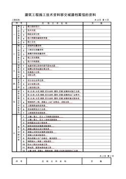 福建省施工内业资料整理范本