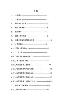 福建莆田市荔园小区经济适用房6#-8#楼人防地下室工程施工组织设计