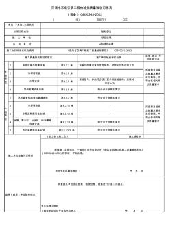 空调水系统安装检验批质量验收记录表(设备)3