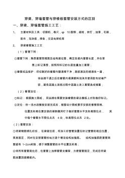 穿梁及穿楼板套管安装固定实施方案{项目}