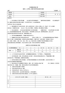 竖井(工作坑)钢木支护安全技术交底