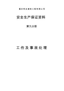 第九分冊(工傷及事故處理)