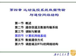 第四章远动监控系统数据传输与通信网络结构2_远动监控