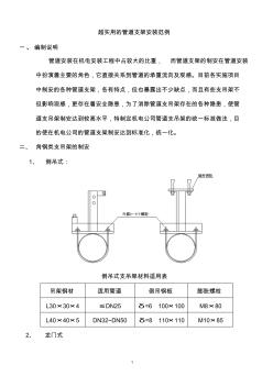 管道支架安装范例