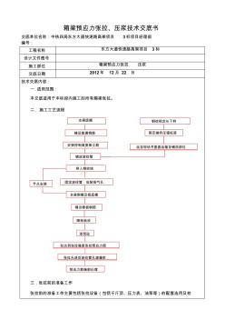 箱梁预应力张拉压浆