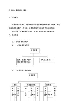 综合布线系统施工方案..