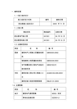 综合楼电气工程施工组织设计方案