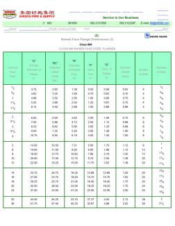 美国太平洋阀门(PacificValve)技术资料-凸面法兰尺寸(2)