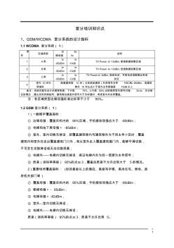 联通室内分布系统设计知识点