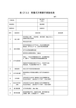 脚手架工程验收表