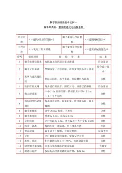 腳手架搭設(shè)驗收單實例