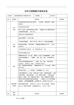腳手架驗(yàn)收表格模板