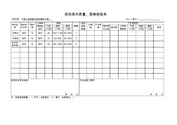 苗木进场检验10