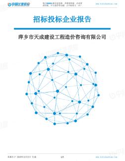 萍乡市天成建设工程造价咨询有限公司-招投标数据分析报告