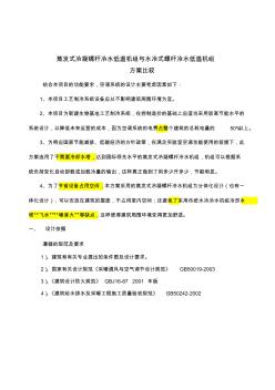 蒸发式冷凝螺杆冷水机组与水冷式螺杆冷水机组方案分析对比 (3)