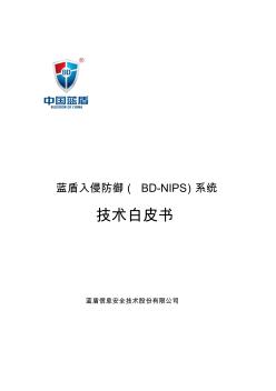 蓝盾入侵防御系统(BD-NIPS)技术白皮书