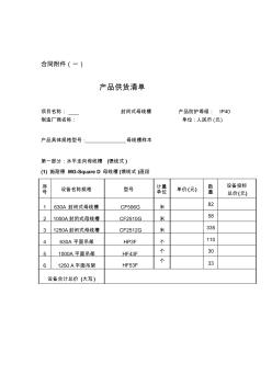 行业资料—母线槽合同附件