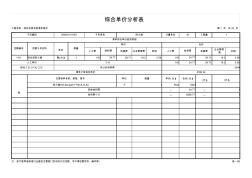 表-09綜合單價分析表_綜合布線系統(tǒng)清單報價