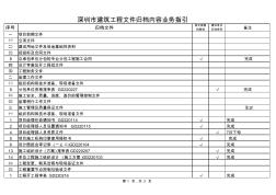 表3-1深圳市建筑工程文件归档内容业务指引