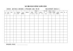 表3钻孔灌注桩后注浆记录表 (2)