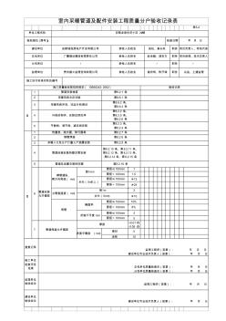 表5-2室内采暖管道及配件安装工程质量分户验收记录表