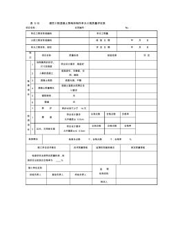 表5.10堤防工程混凝土預(yù)制塊制作單元工程質(zhì)量評(píng)定表