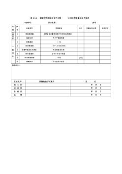 表5.3.4重复使用钢板桩支护工程质量检验评定表